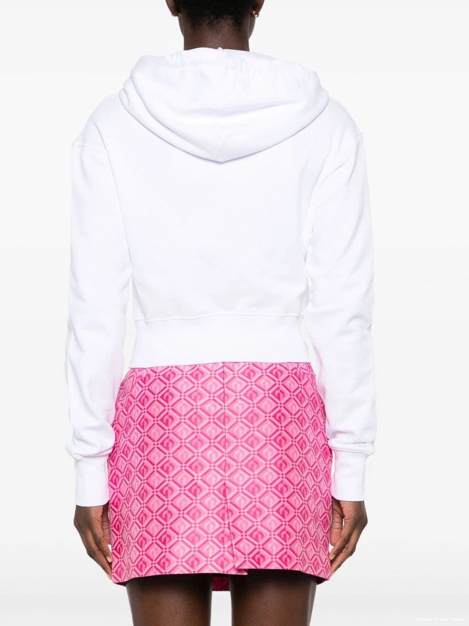 Cheap hoodie logo-print Versace Jeans Women cropped Couture 0407